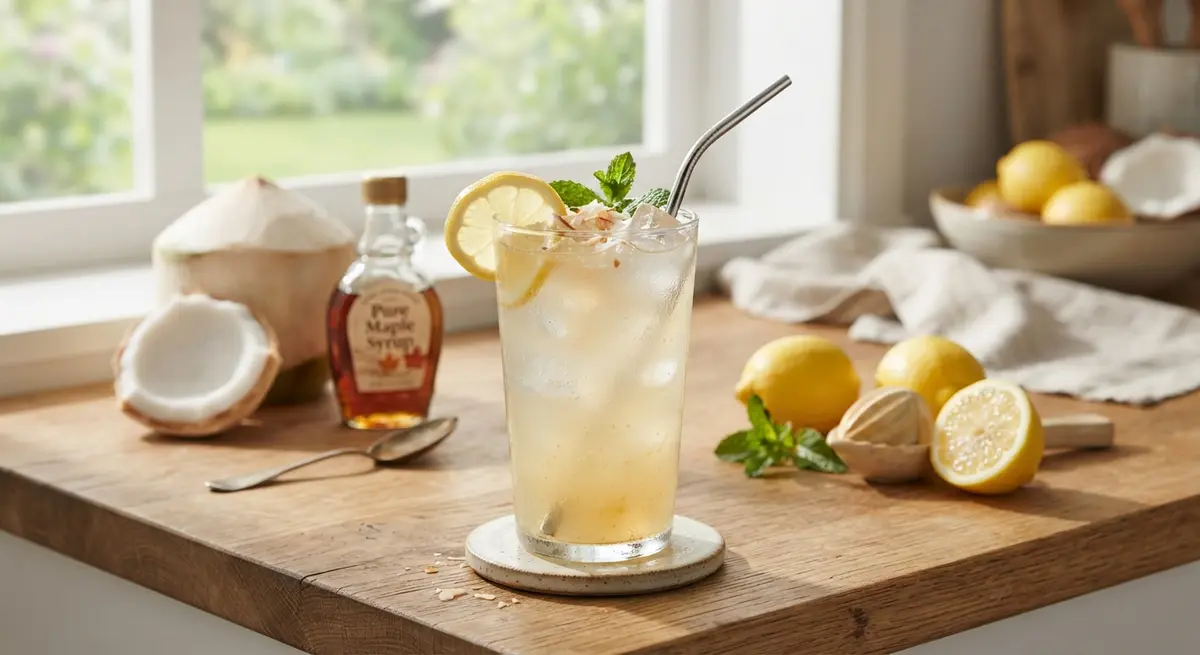 Coconut Water Maple Lemon Drink